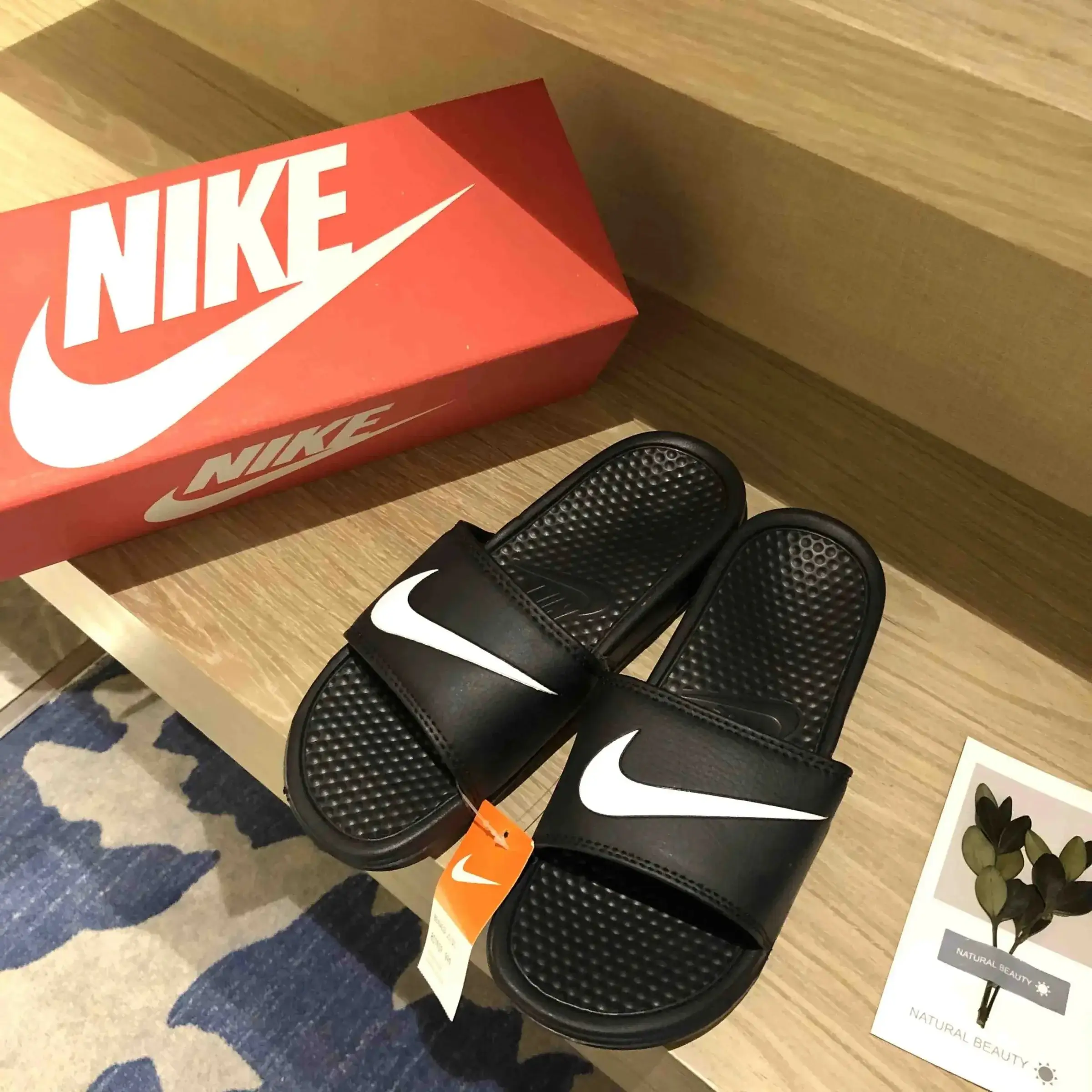 Nike Offcourt Slide Black White