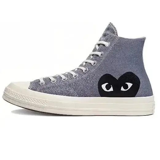 Comme des Garçons PLAY x Converse Chuck 70 Hi Steel Grey