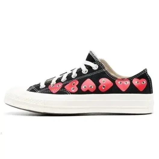 Comme des Garçons PLAY x Converse Chuck 70 Ox Black Multi Heart