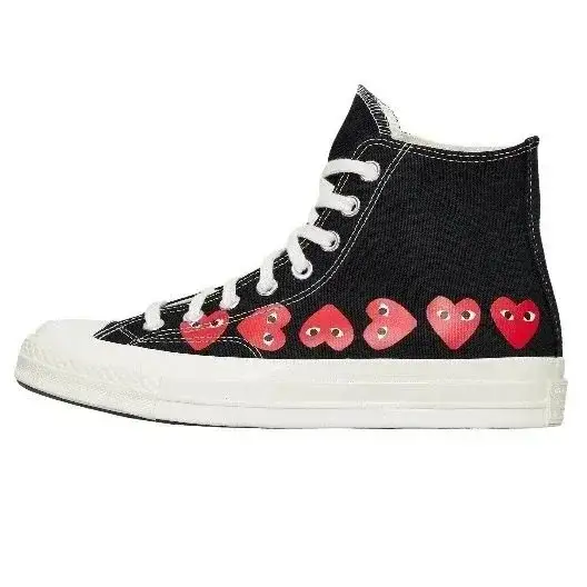Comme des Garcons Play x Converse Chuck 70 High Multiple Hearts Black
