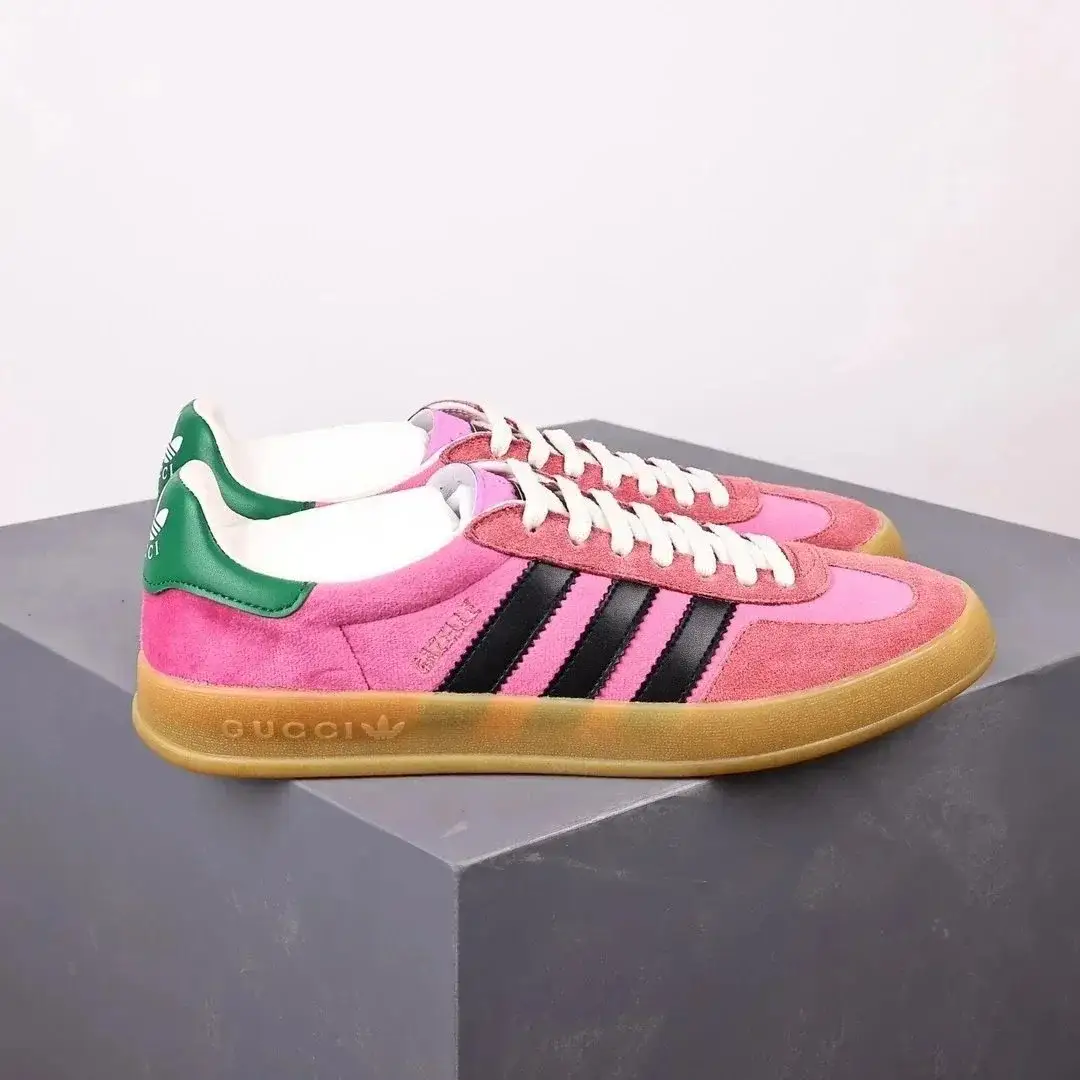 Gucci x adidas Gazelle Pink Black Green