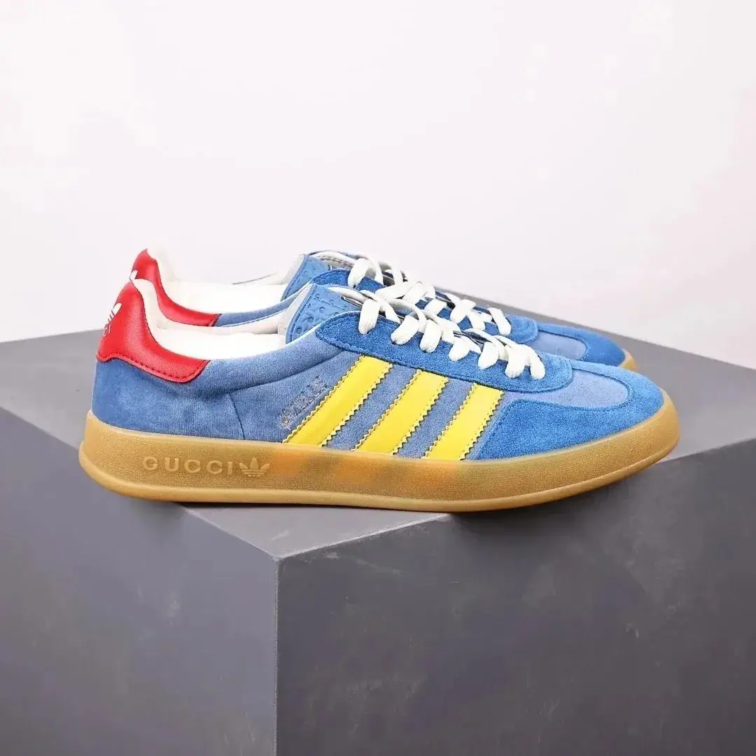 Gucci x adidas Gazelle Blue Yellow Red