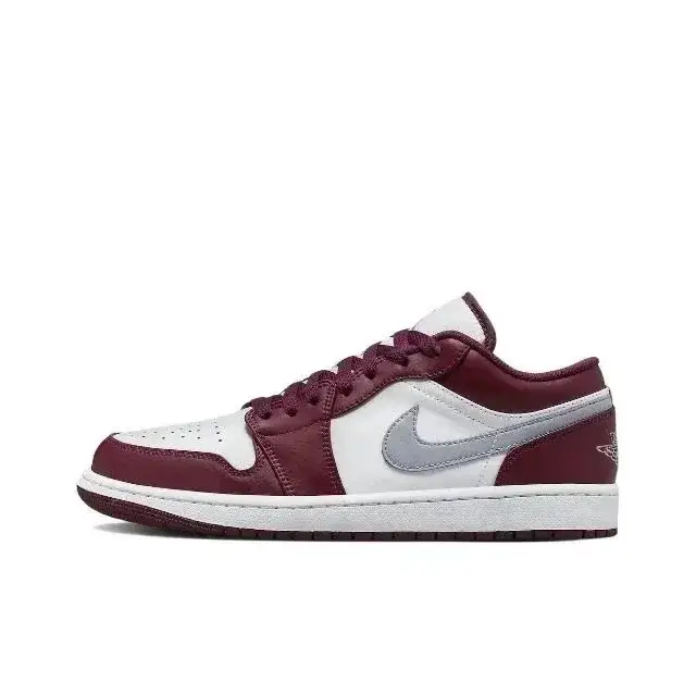 Air Jordan 1 Low Burgundy Grey