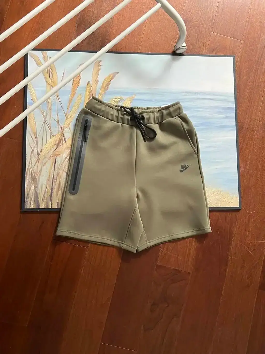 Nike Tech Fleece Shorts Olive
