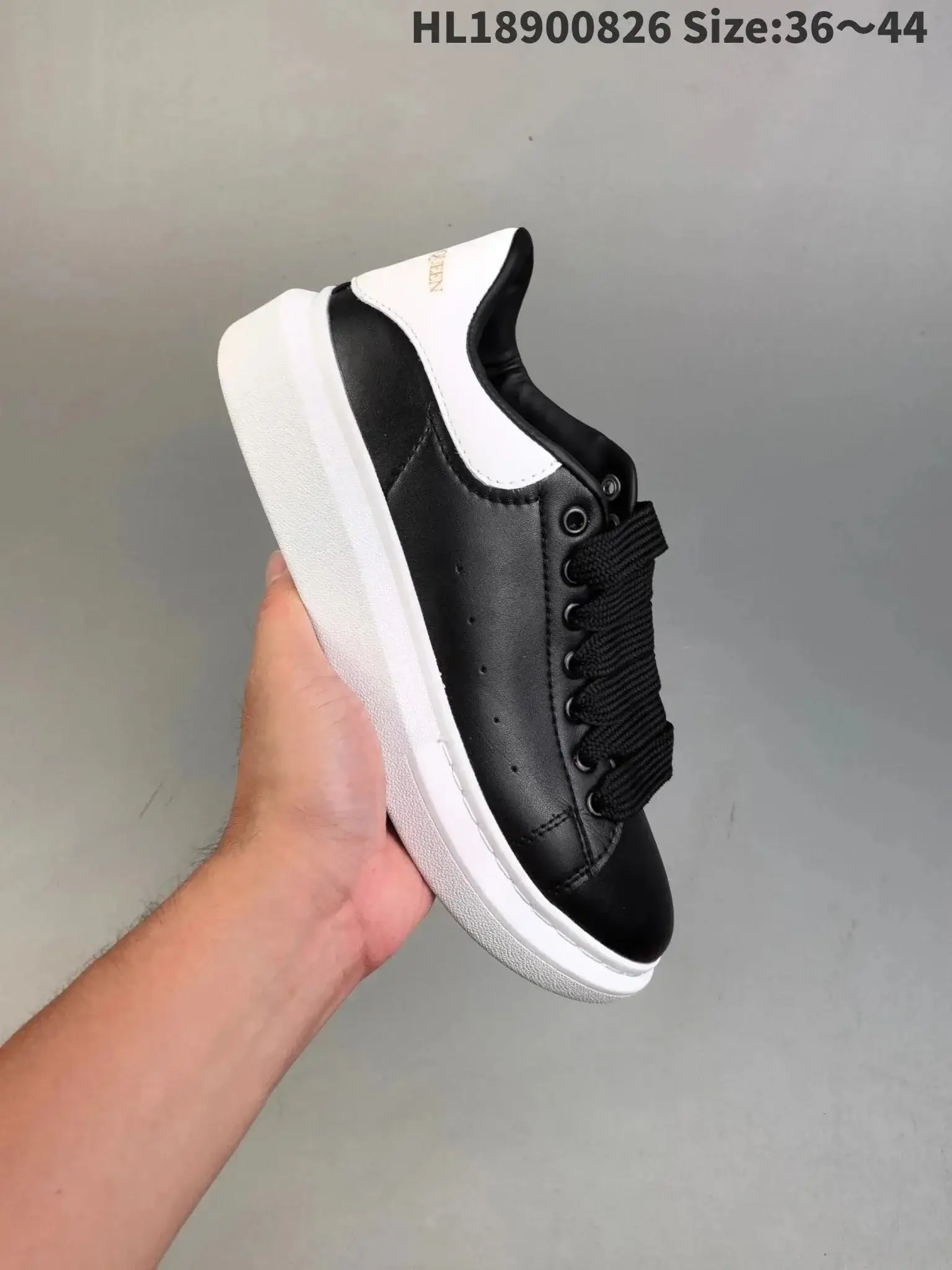 Alexander McQueen Oversized Black White Sole