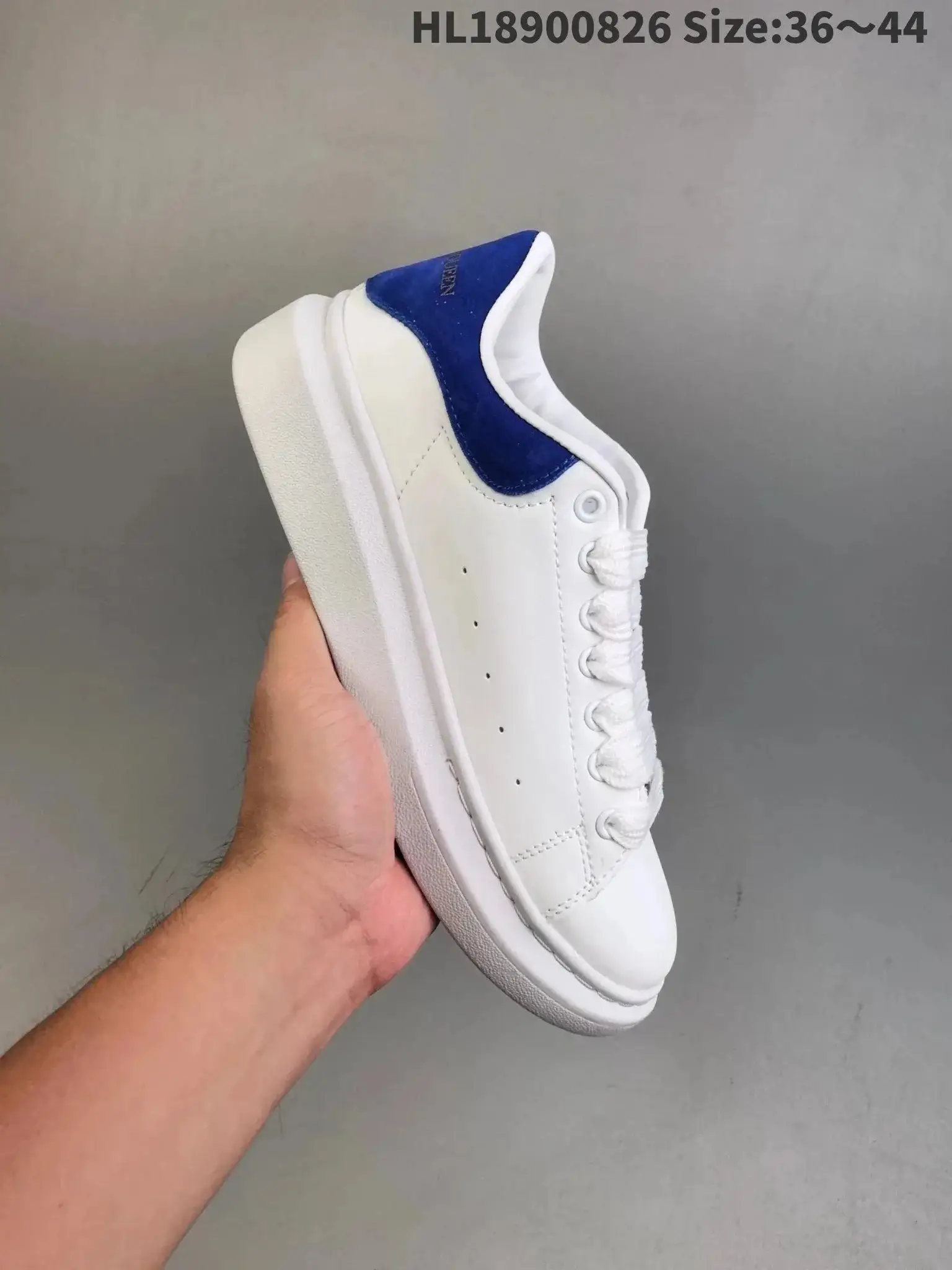 Alexander McQueen Oversized Blue Suede