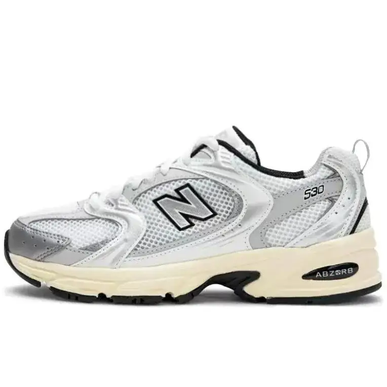 New Balance 530 White Light Gray Silver