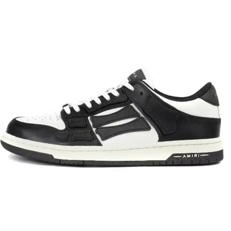 AMIRI Skel Top Low Black White Monochrome