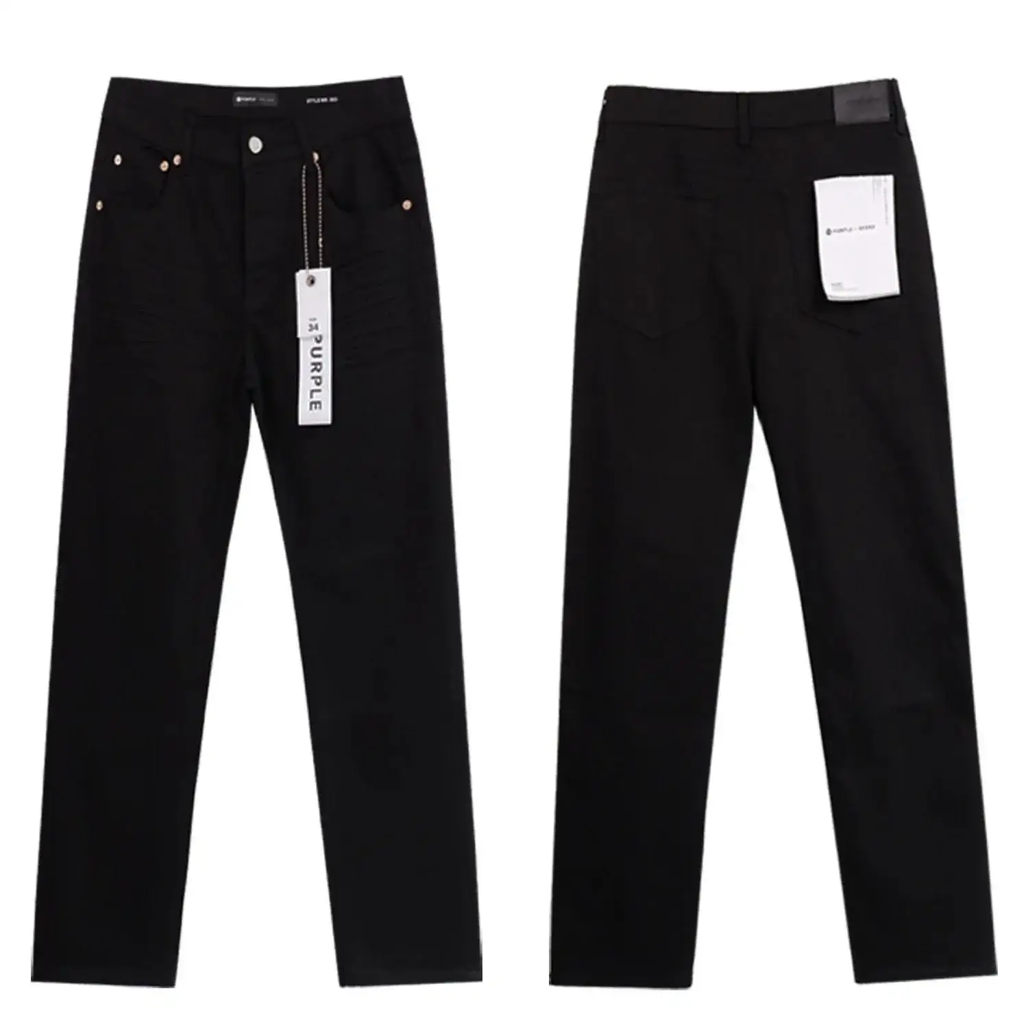 Purple Brand Solid Black Jeans
