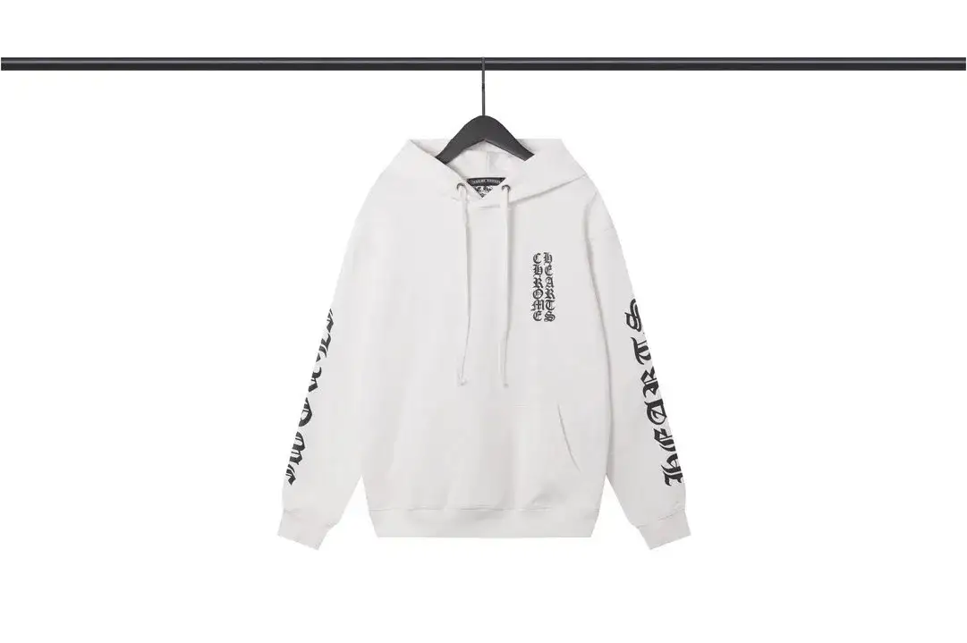 Chrome Hearts Gothic Script White Hoodie