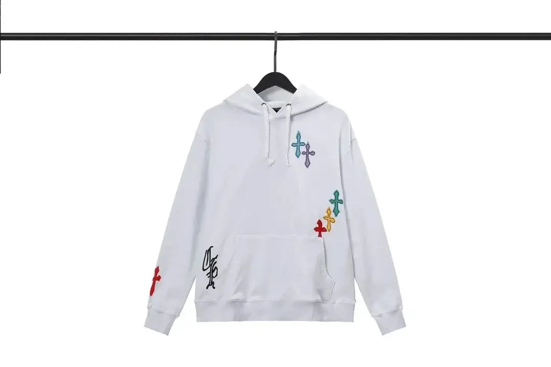 Chrome Hearts Multi-Cross White Hoodie