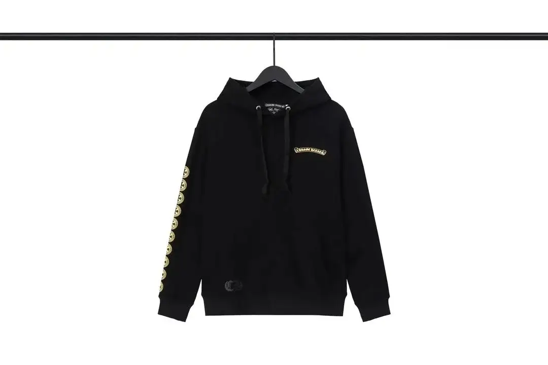Chrome Hearts Cross Patch Sleeve Black Hoodie