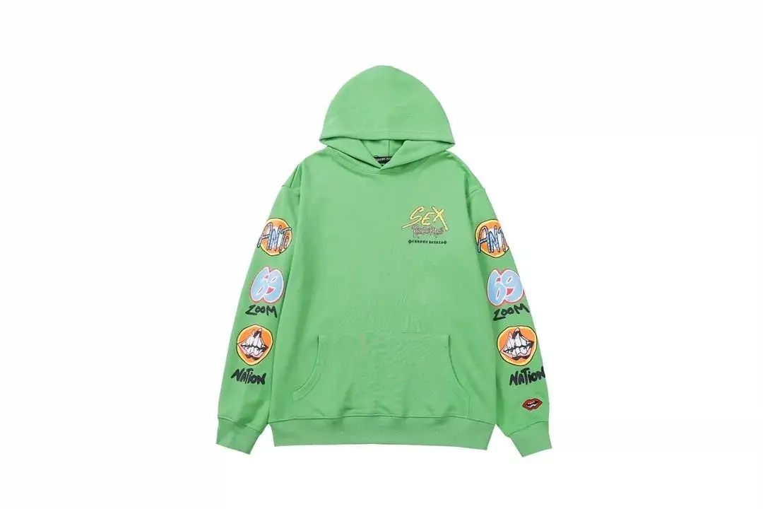 Chrome Hearts Green Multi Graphic Hoodie