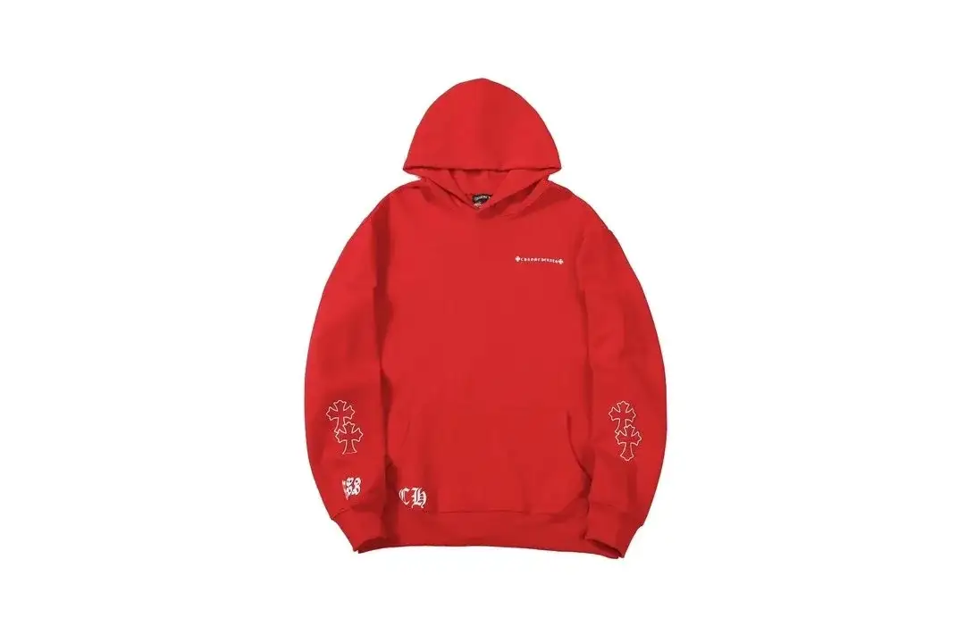 Chrome Hearts Red Cross Hoodie