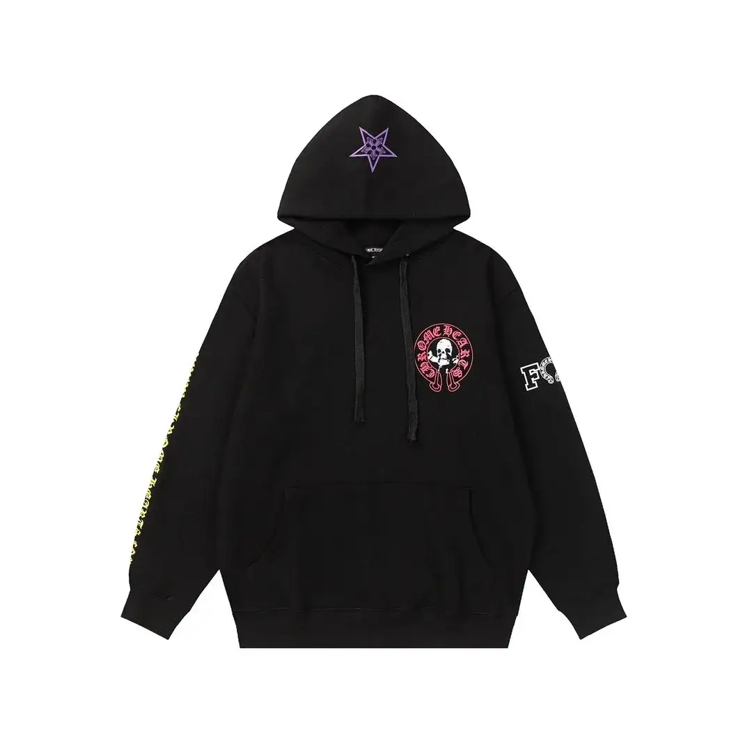 Chrome Hearts Multi-Graphic Black Hoodie
