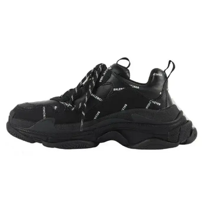 Balenciaga Triple S All Black Letter