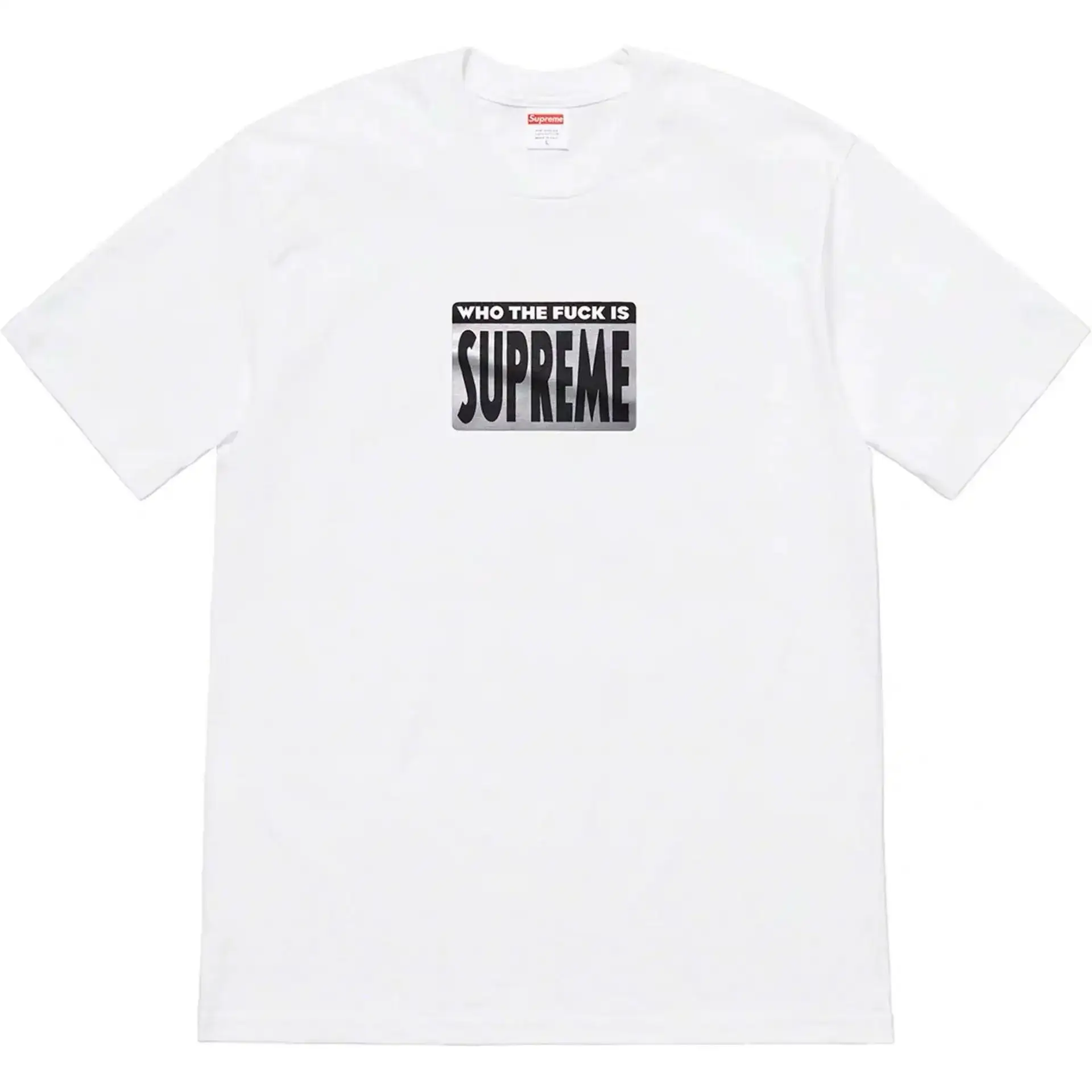Supreme Who The Fuck Is Supreme Tee White