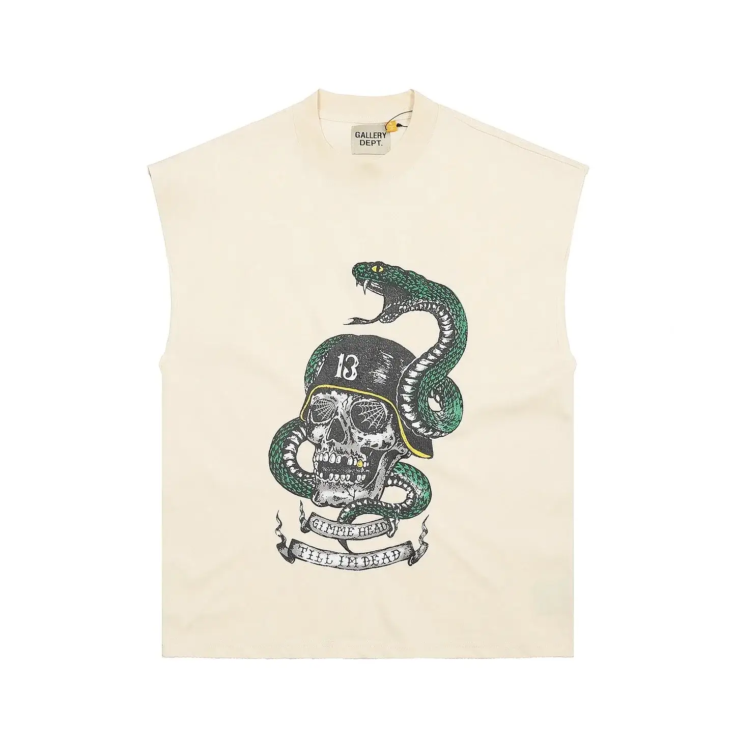 Gallery Dept. Gimme Head Till Im Dead Tank Top Off-White