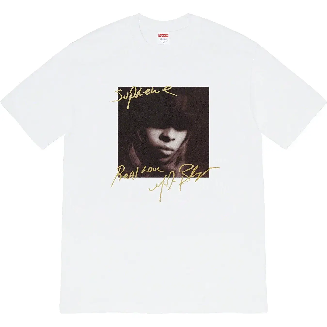 Supreme Mary J Blige Real Love T-Shirt White