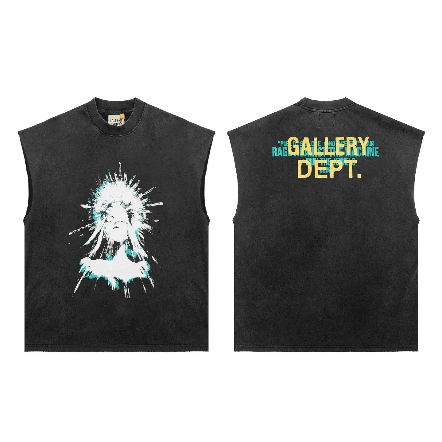 Gallery Dept. Rage Against The Machine Sleeveless T-Shirt Black