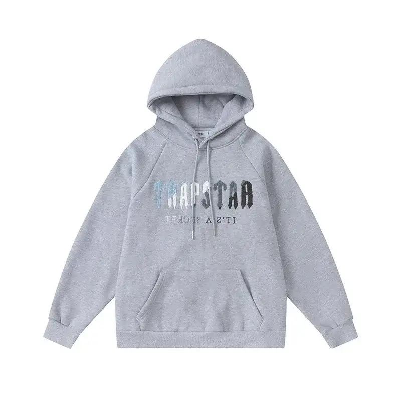 Trapstar Irongate Arch Hoodie Grey Blue