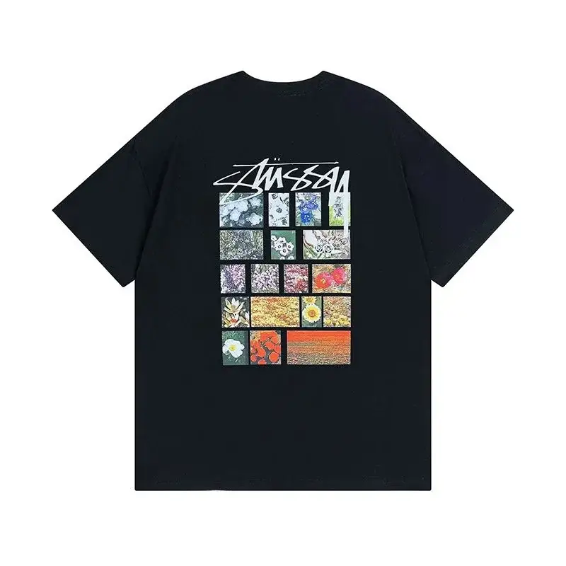 Stussy Photo Collage Logo T-Shirt Black
