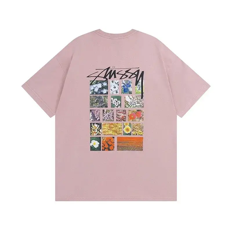 Stüssy Photo Grid Powder Pink T-Shirt