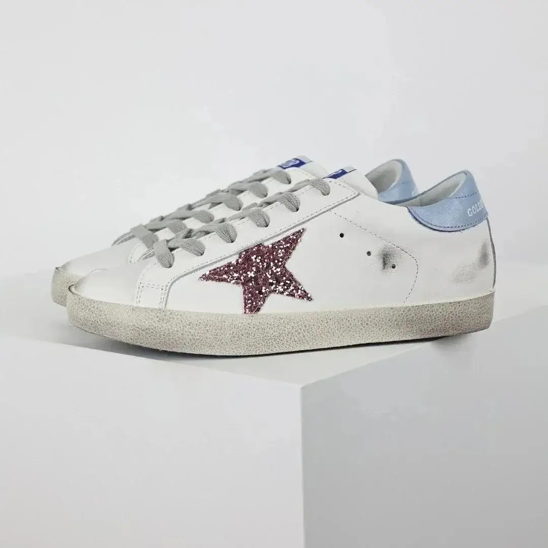 Golden Goose Superstar White Pink Glitter