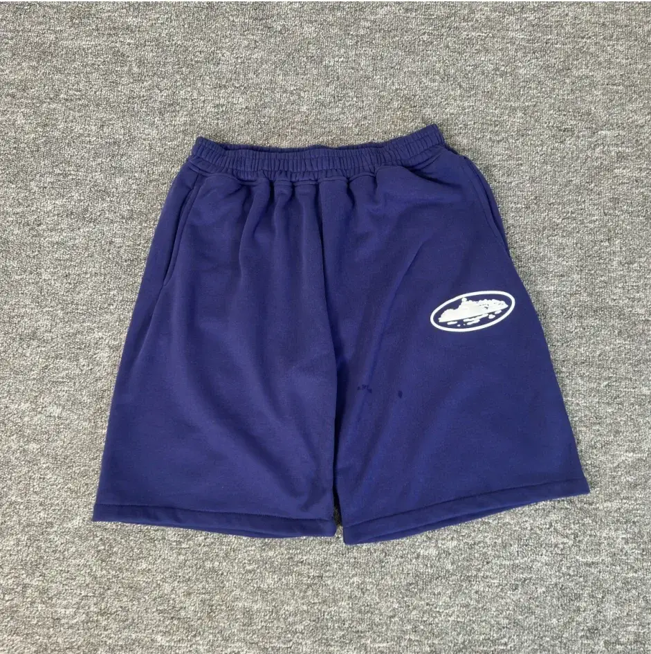 Corteiz Island Graphic Shorts Navy