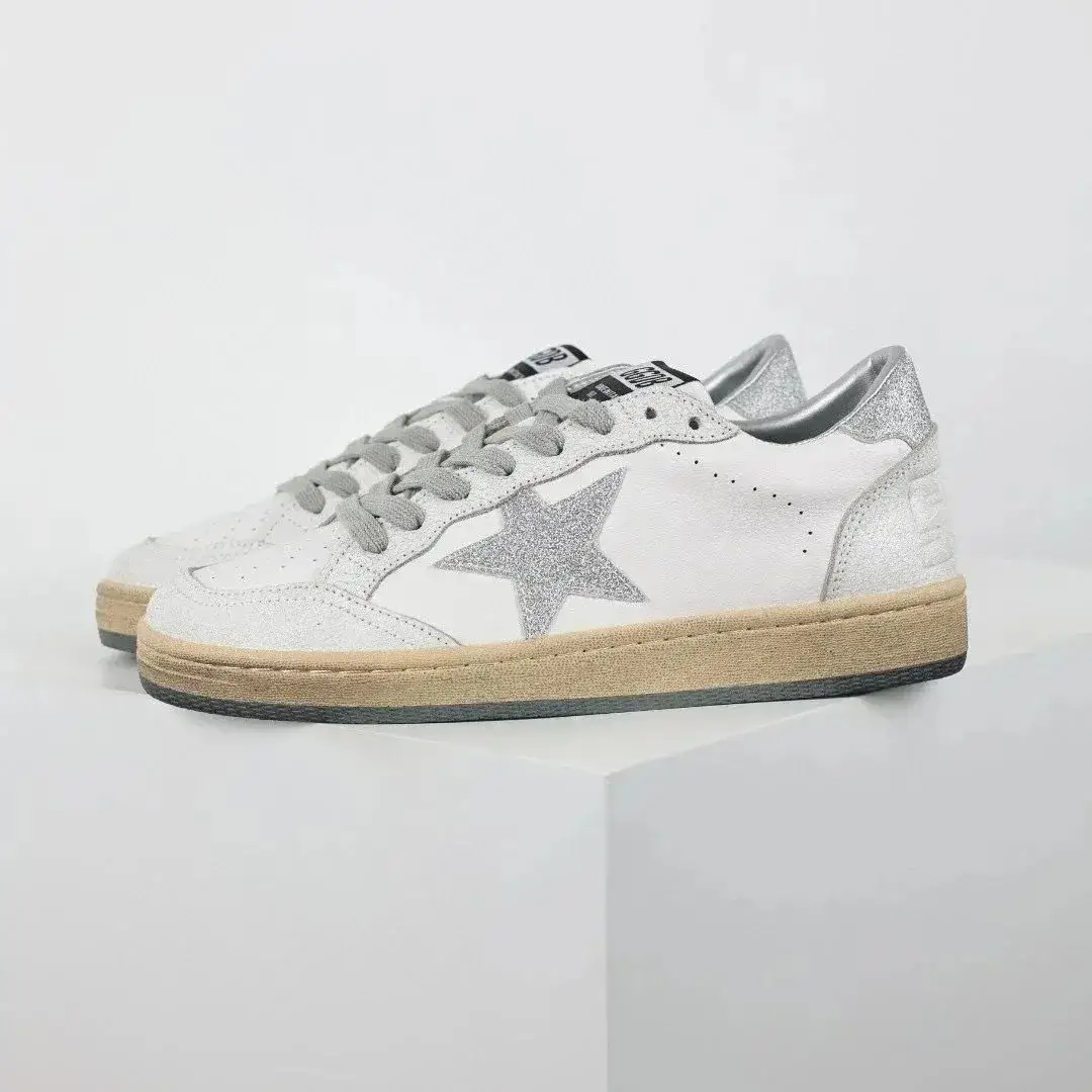 Golden Goose Ball Star Glitter White
