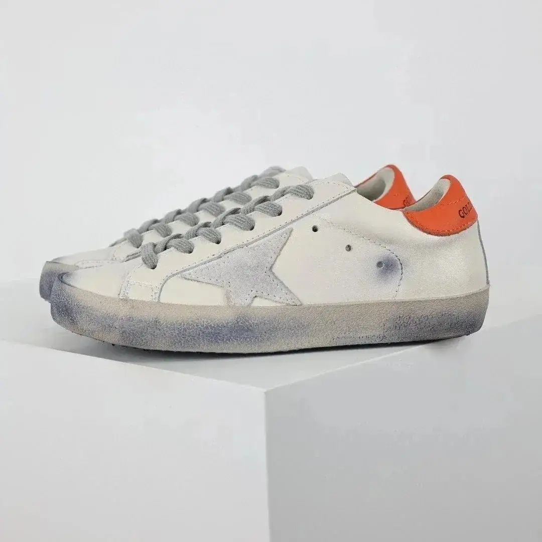 Golden Goose Superstar White Orange