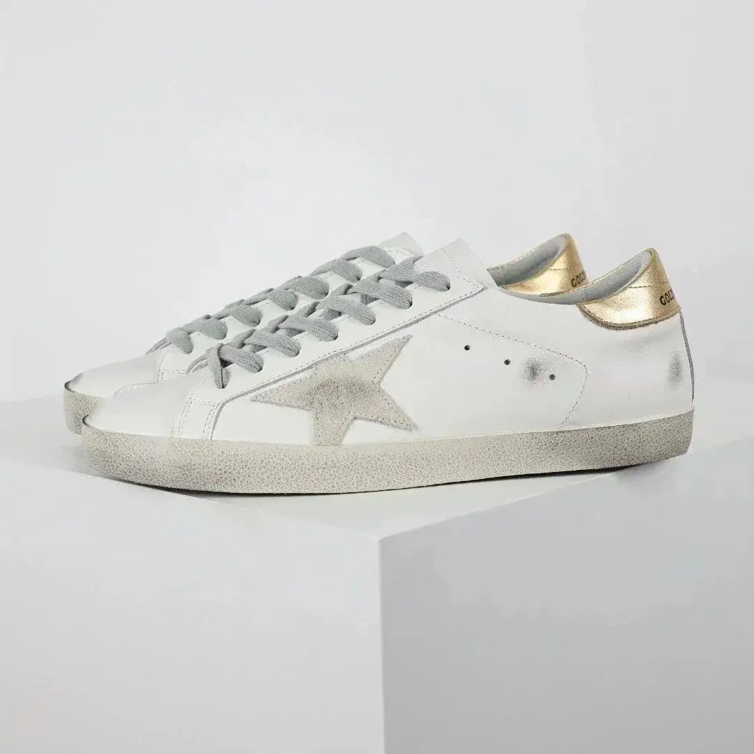 Golden Goose Superstar White Gold
