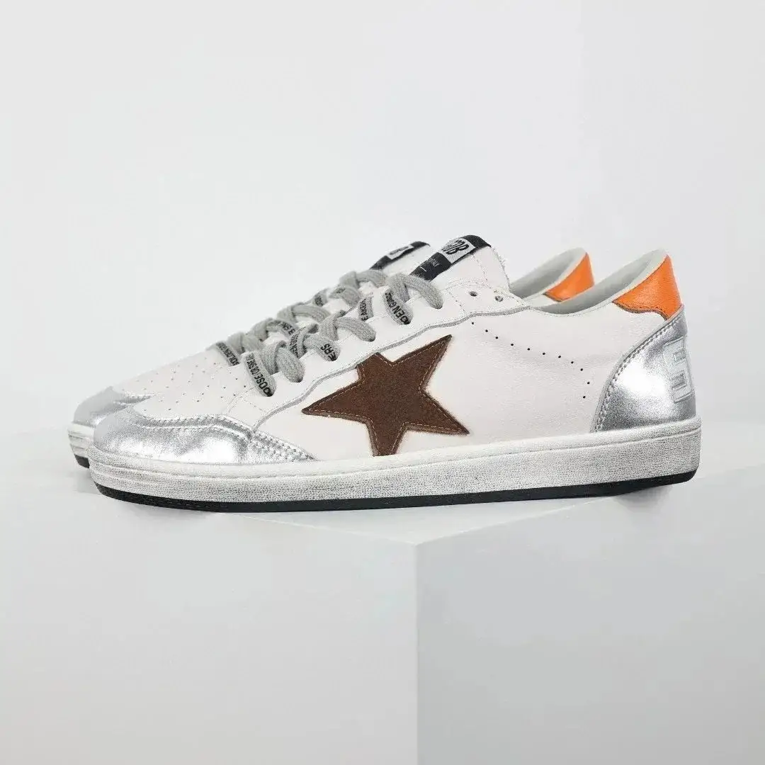 Golden Goose Ball Star Brown Orange Silver White