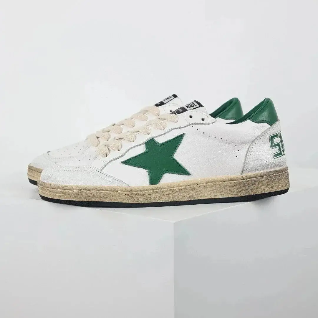 Golden Goose Ball Star Green White