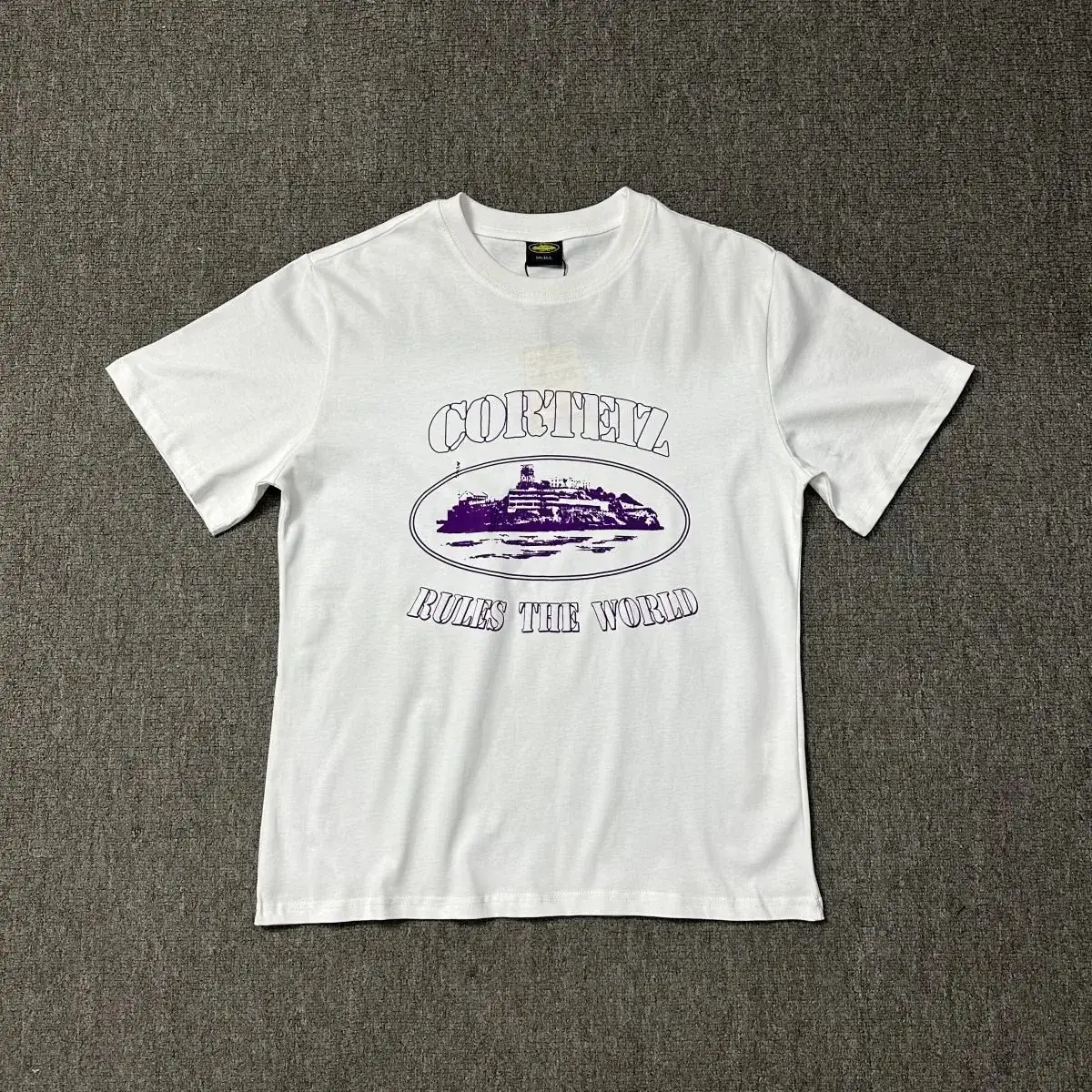 Corteiz Rules The World T-Shirt White Purple