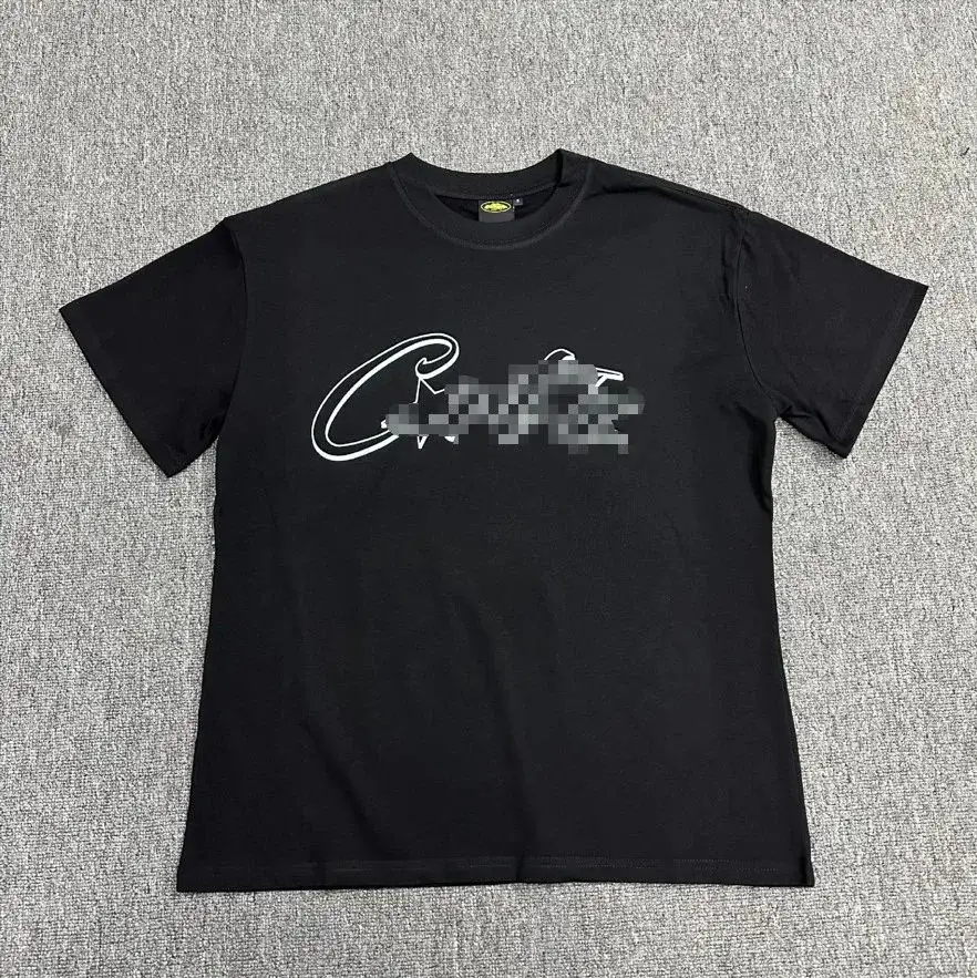 Corteiz Star C Logo T-Shirt Black and White
