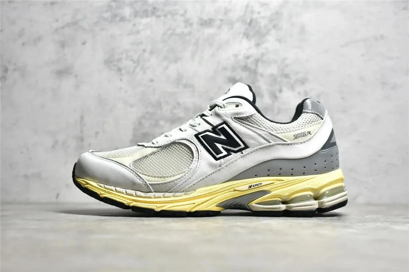 New Balance 2002R White Yellow Bottom