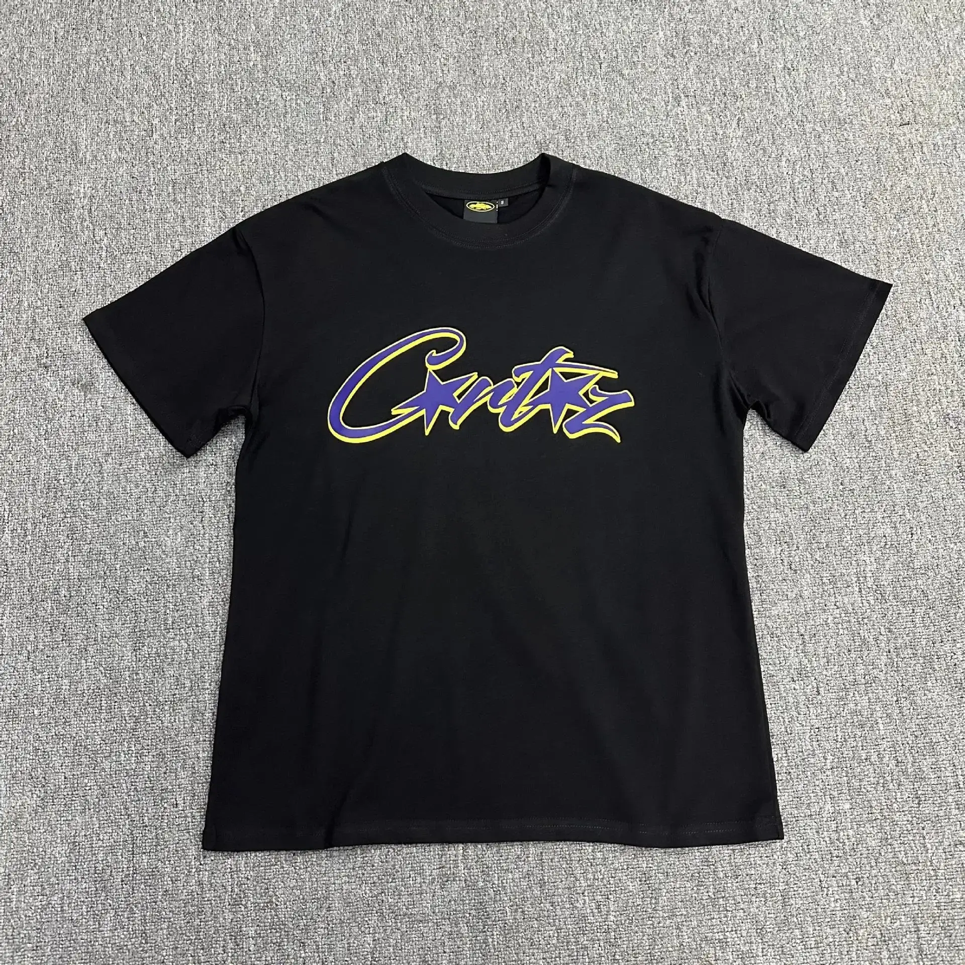 Corteiz T-Shirt Black Purple Yellow