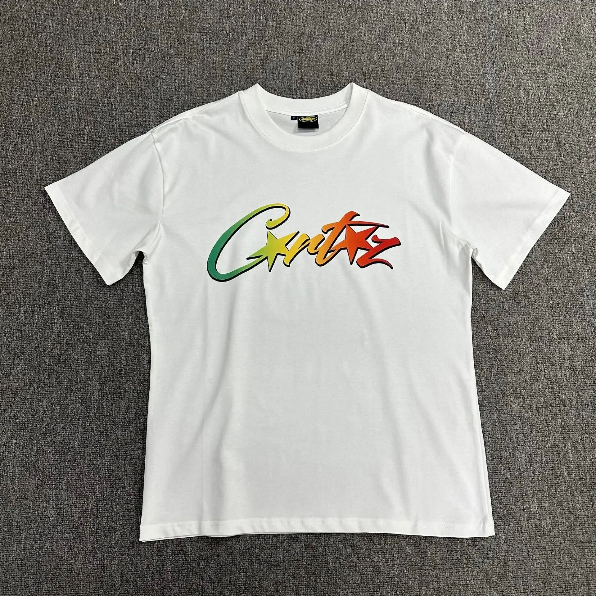 Corteiz Allstarz T-Shirt White Rasta Gradient