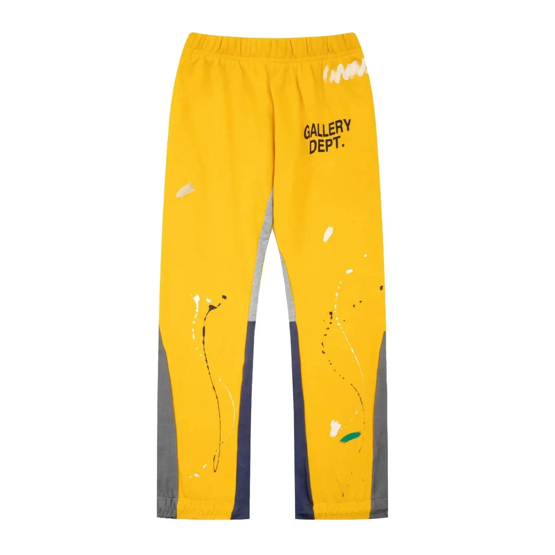 Gallery Dept. Painted Flared Casual Trousers Yellow