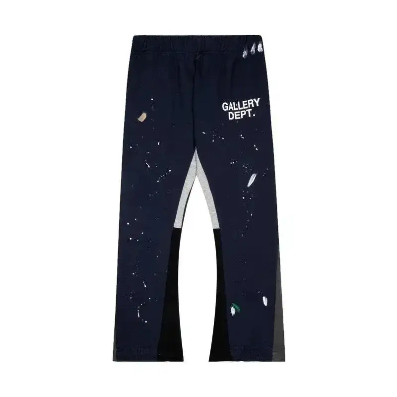 Gallery Dept. Painted Flared Casual Trousers Sapphire Blue