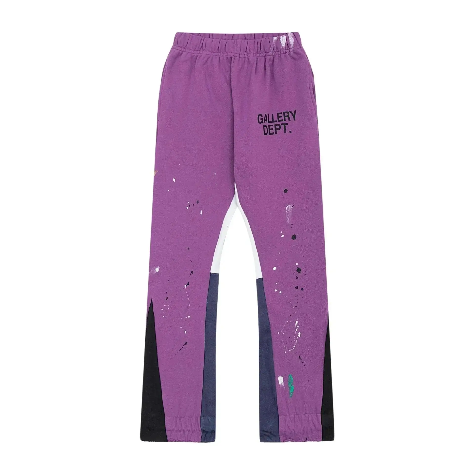 Gallery Dept. Painted Flared Casual Trousers Purple