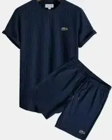 Lacoste Short Sleeve T-Shirt and Shorts Set Dark Navy