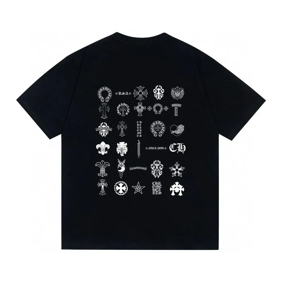 Chrome Hearts Multi Motif Grid T-Shirt