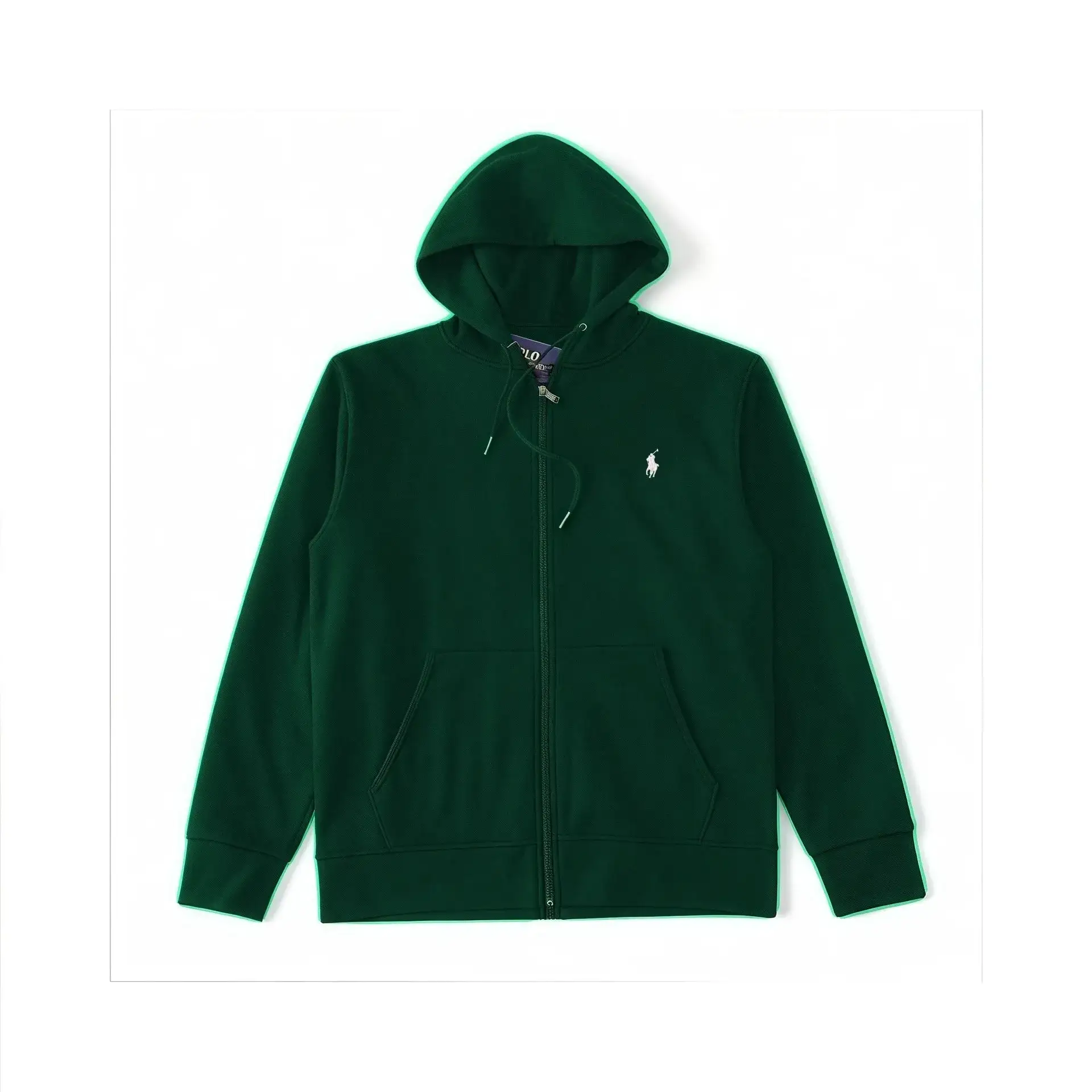 Polo Ralph Lauren Zip-Up Hoodie Dark Green