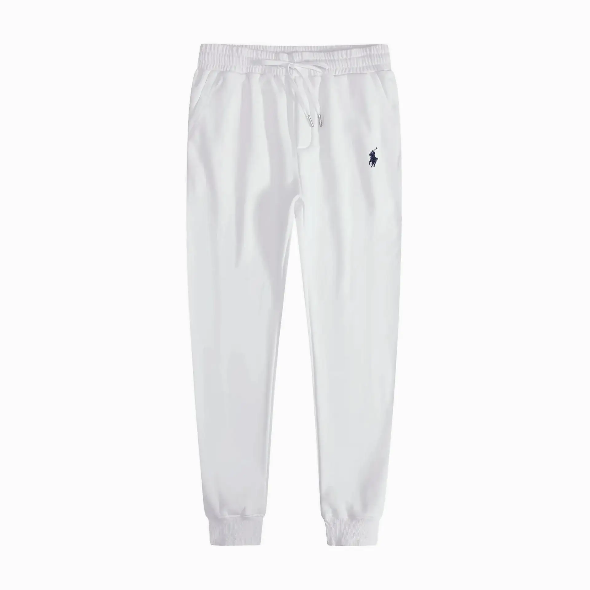 Polo Ralph Lauren White Joggers with Dark Logo