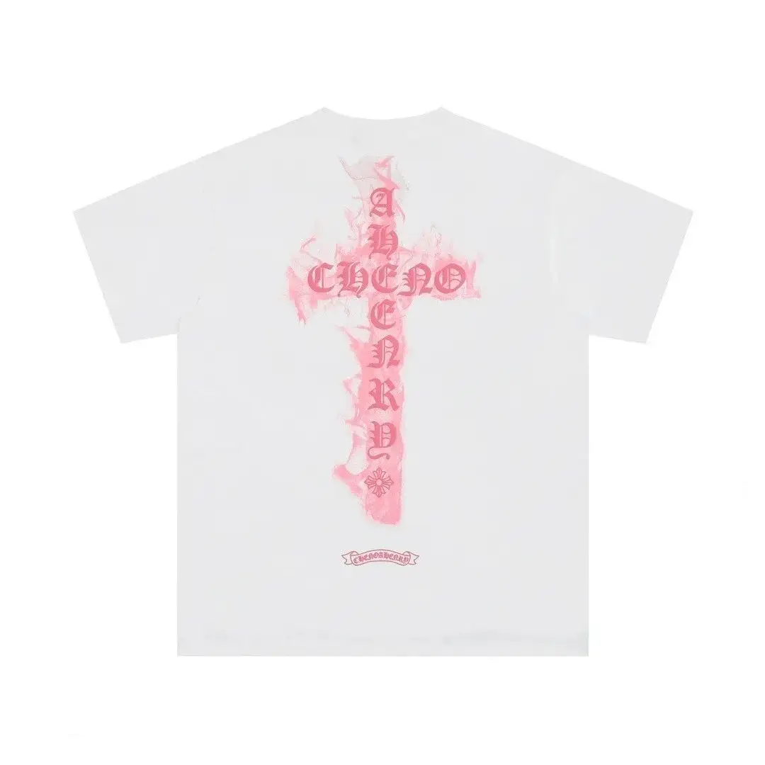 Chrome Hearts Flame Cross T-Shirt White