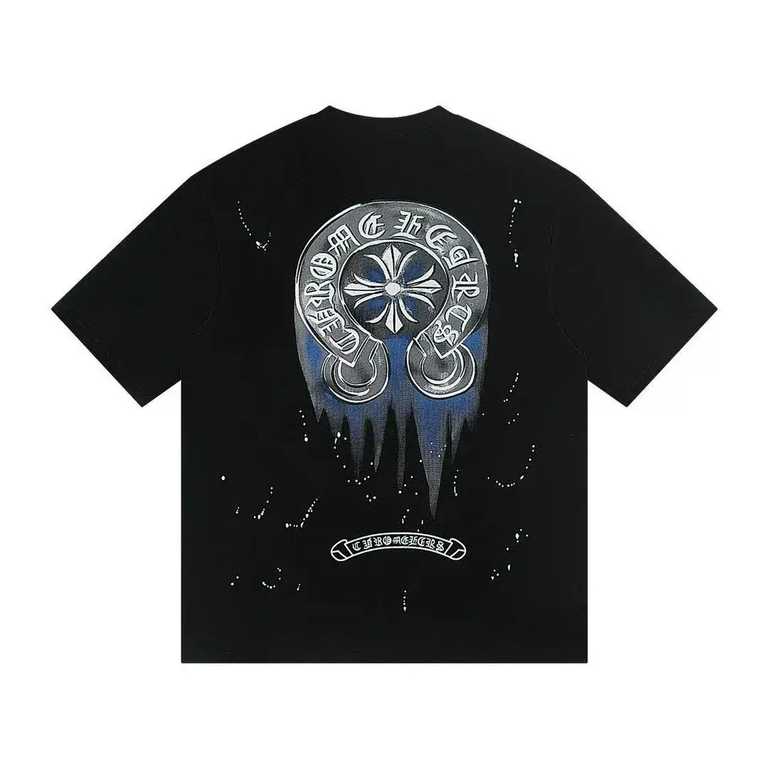 Chrome Hearts Horseshoe Drip Black T-Shirt