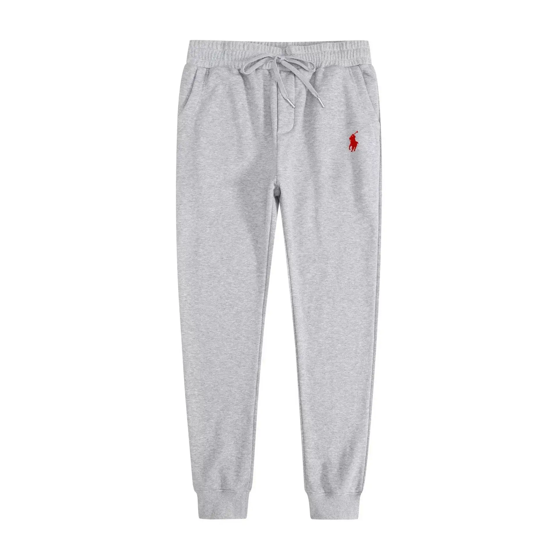 Polo Ralph Lauren Gray Red Logo Jogging Pants