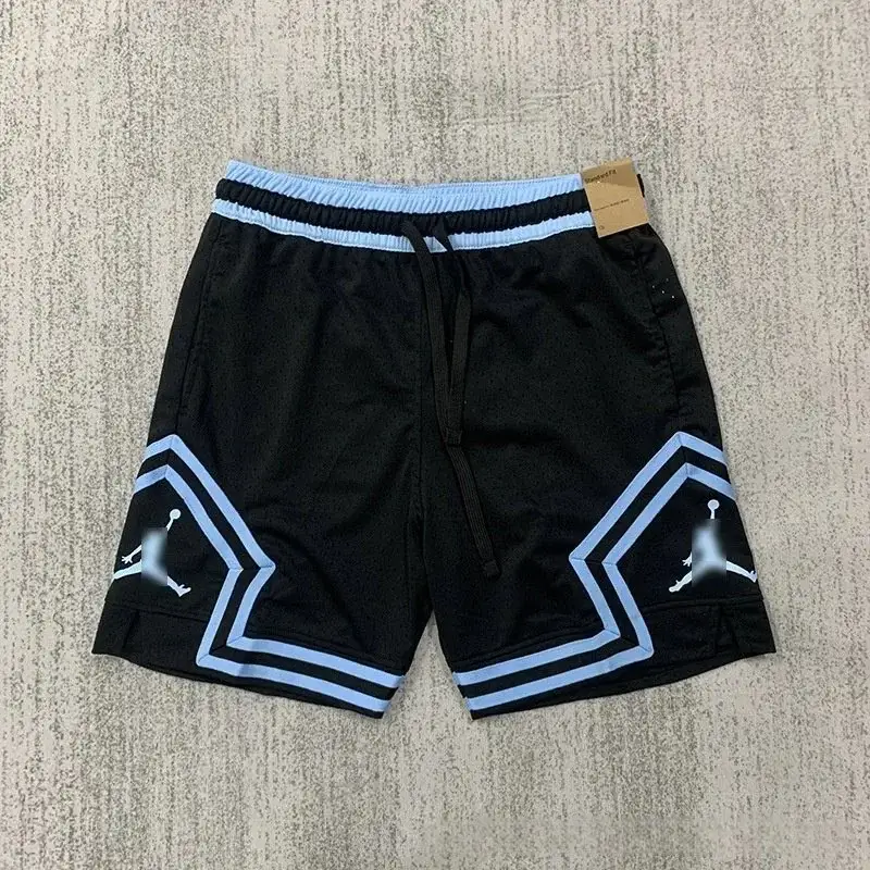 Jordan Diamond Shorts Black Light Blue